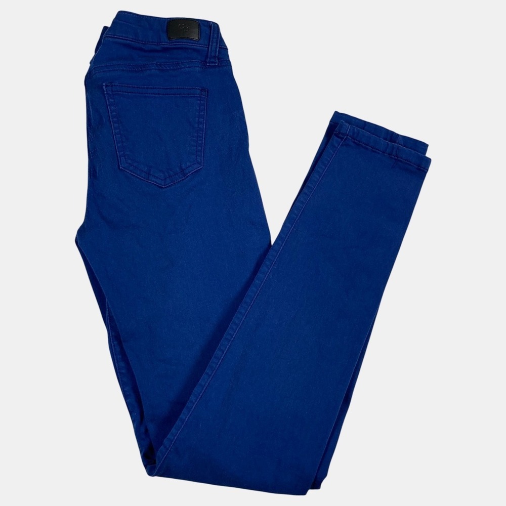 Celebrity Pink Jayden Skinny Jeans Royal Blue Womens Size 1/25 Low Rise Pockets